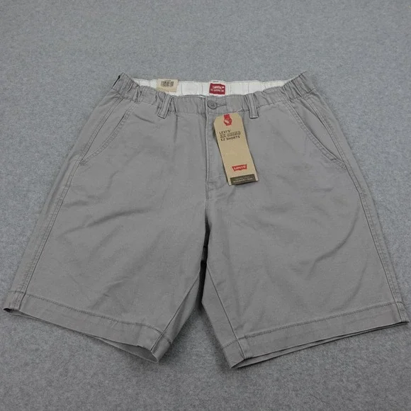 Levi's XX Chino EZ Shorts Mens Size S(28) Gray Stretch Casual Elastic Waist - Picture 1 of 6